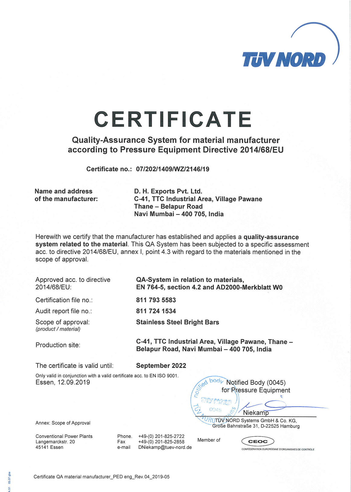 DH Exports Pvt. Ltd.