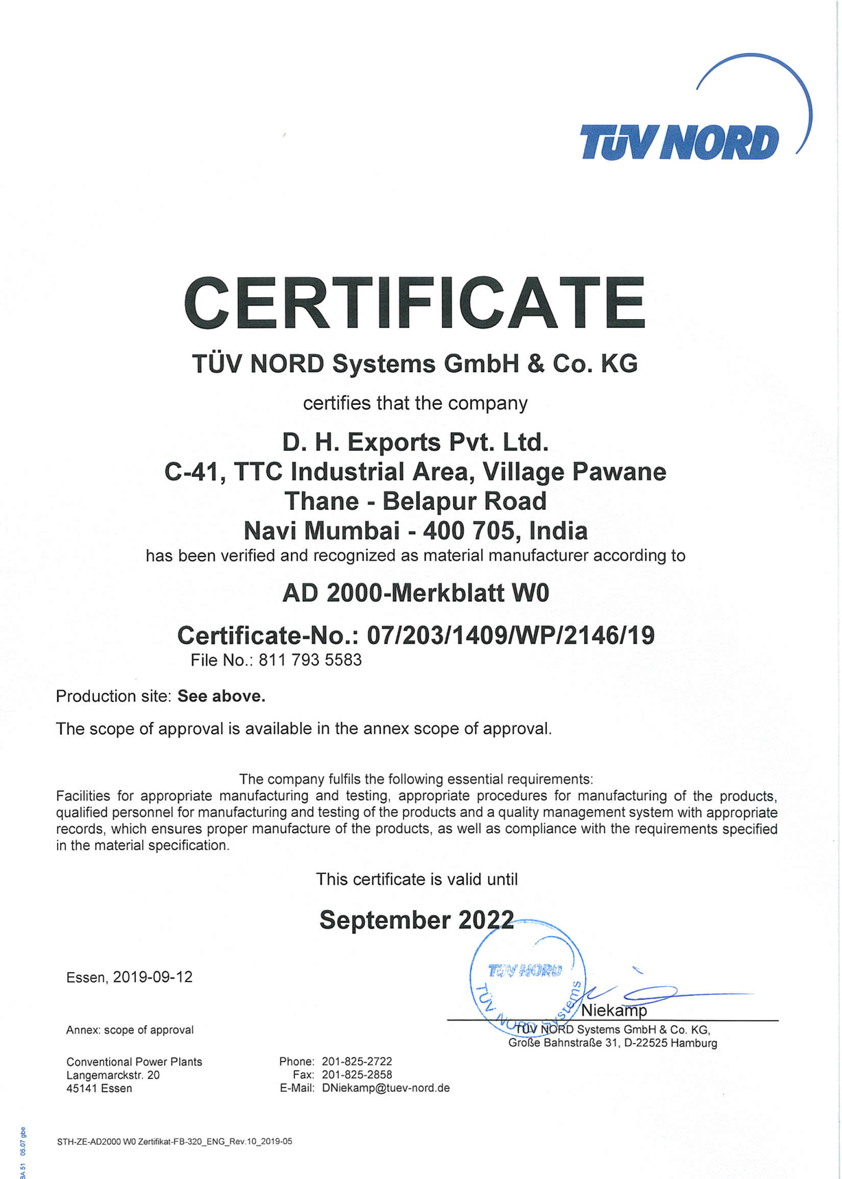 DH Exports Pvt. Ltd.