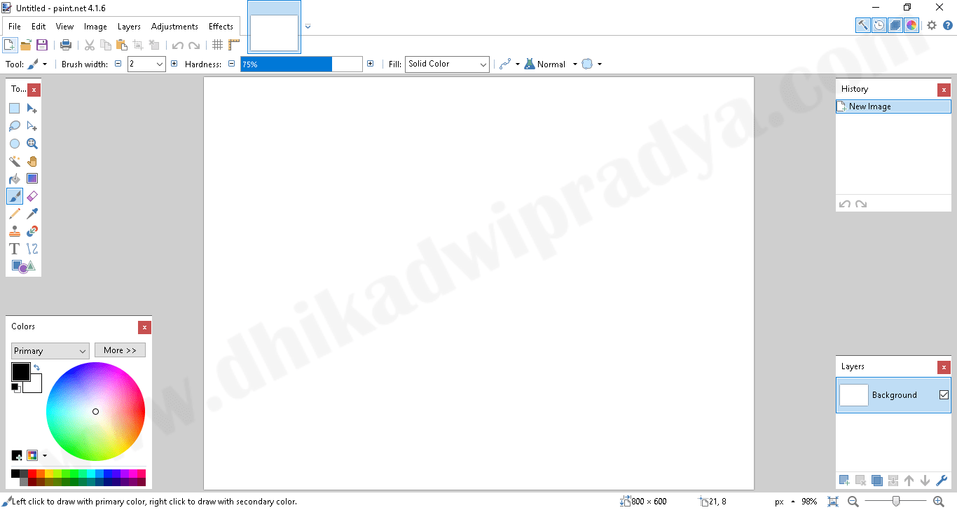 Dengan perpaduan warna yang menarik juga membuat sebuah website senang dikunjungi oleh pengunjung. Cara Membuat Background Transparan | Dhika Dwi Pradya