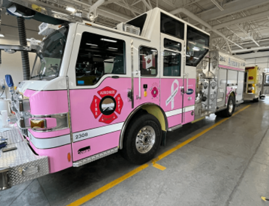 Airdronians will be seeing a very different colour of fire engine this