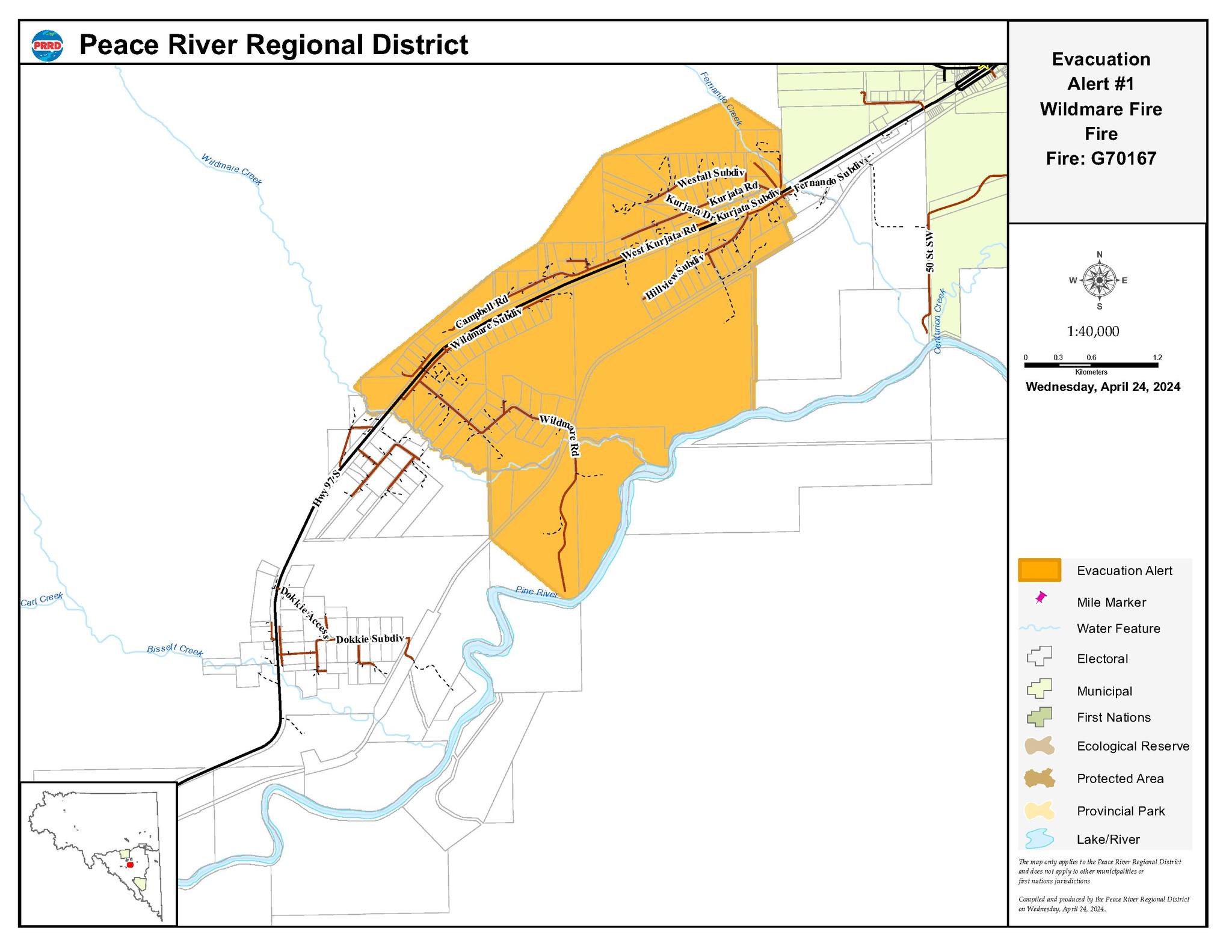 Wildmare wildfire sparks highway closure and tactical evacuations in BC