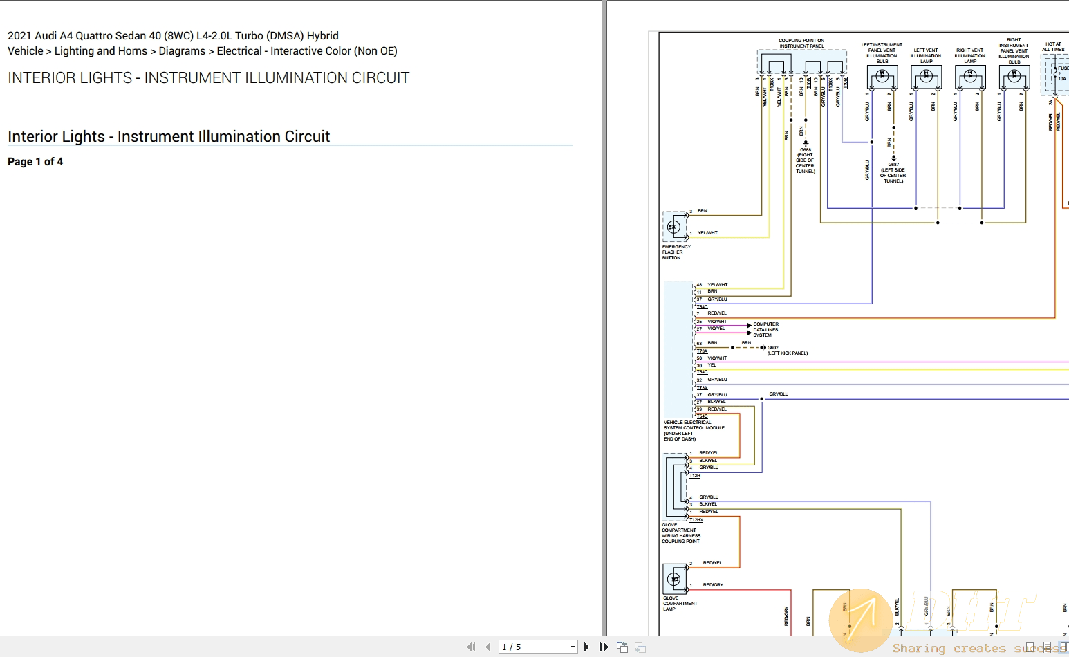 Audi A4 Quattro Sedan 2021 40 (8WC) L42.0L Turbo (DMSA) Hybrid