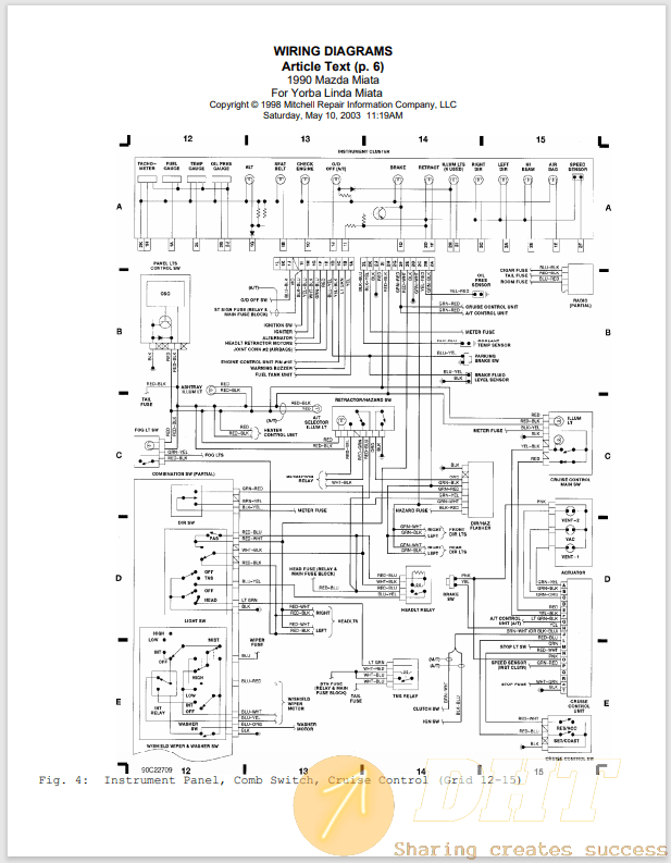 Mazda Miata 1990 Wiring Diagram Automotive Software, Repair Manuals