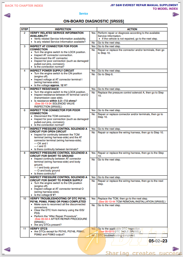 Ford Everest 2010 Service Manual | Automotive Software, Repair Manuals