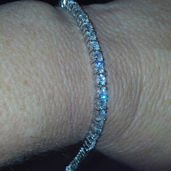 Stauer Jewelry Stauer 925 Sterling Silver Diamondaura Bracelet Poshmark