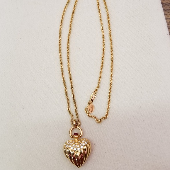 Joan Rivers Jewelry Joan Rivers Puffy Heart Necklace Poshmark
