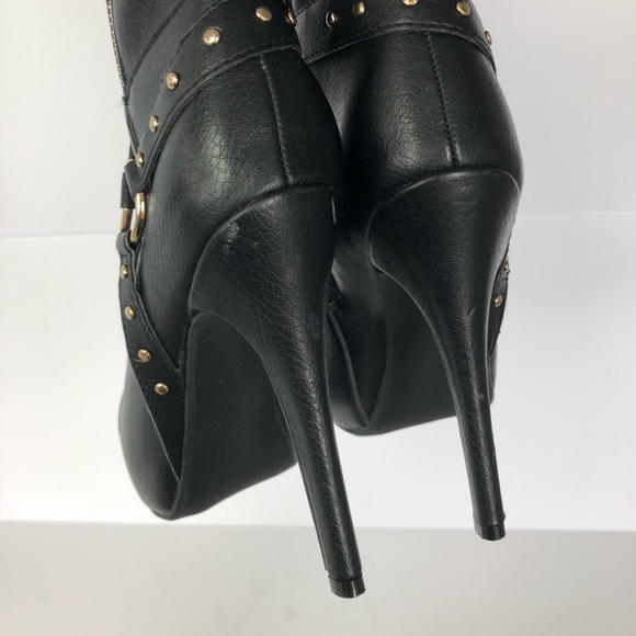 JustFab Shoes Luxe Justfab Black Knee Sandrine Boots Black 65 Poshmark