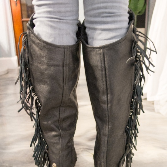 Other Leather Fringe Motorcycle Half Chaps Boot Covers Poshmark