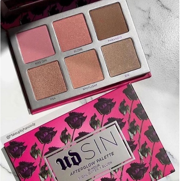 Urban Decay Makeup Sin Afterglow Highlightblush Palette