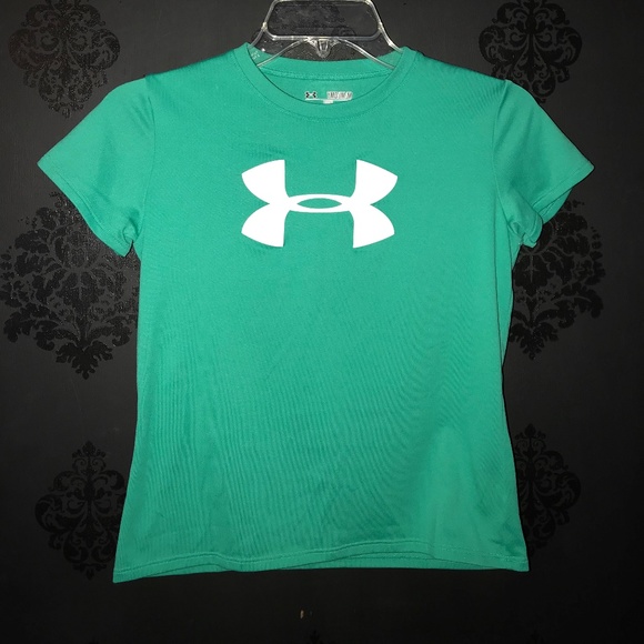 Under Armour Shirts & Tops Under Armour Youth Med Green Graphic Tee