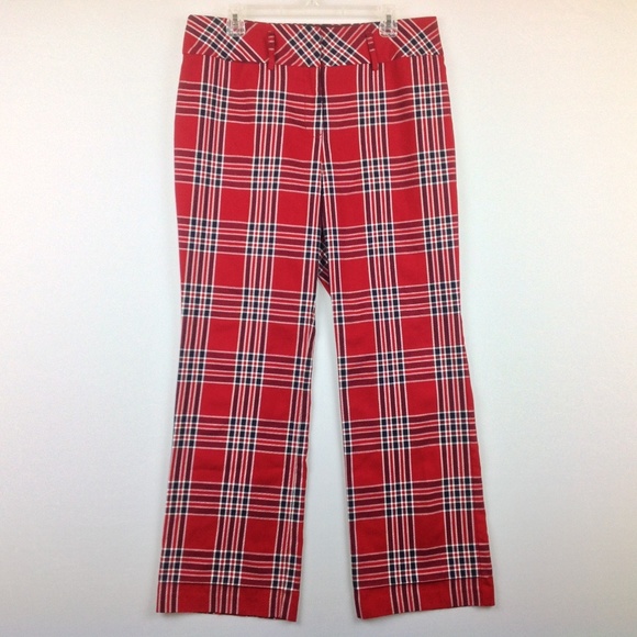 Tommy Hilfiger Pants Dress Golf Women 14 Red Plaid Poshmark