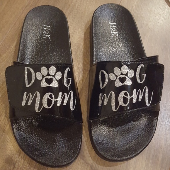 Shoes Dog Mom Slippers Silver Poshmark