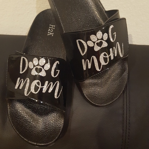Shoes Dog Mom Slippers Silver Poshmark