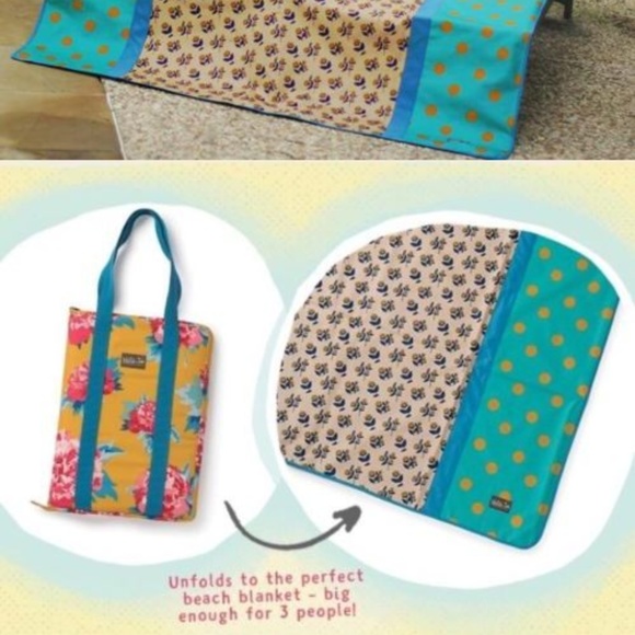 Matilda Jane Bags New Matilda Jane Beach Bum Blanket In Bag Camp