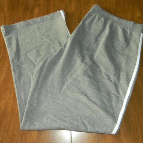 SJB Active Pants & Jumpsuits Sjb Active 3x Gray White Stripes Sweat