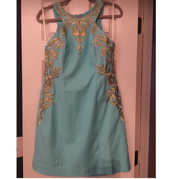 Lilly Pulitzer Dresses Nwot Lilly Pulitzer Turquoise 8 Tina Stretch