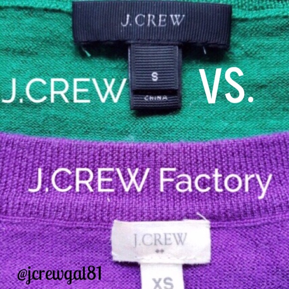Other Posh Tip Jcrew Vs Jcrew Factory Labels Poshmark