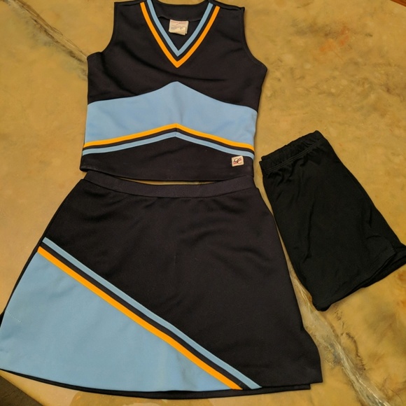 Cheerleading Company Other Cheerleading Uniform Navy Light Blue Gold