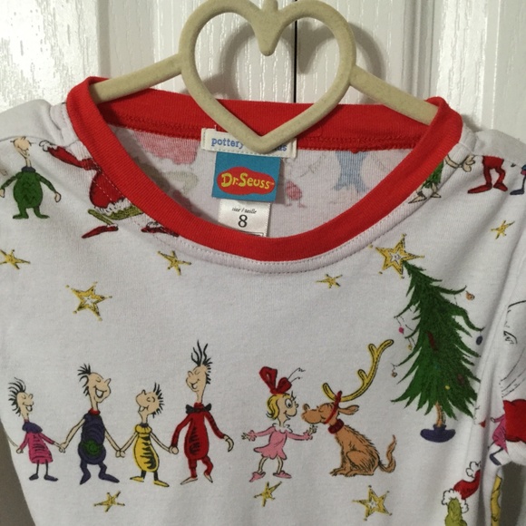 Pottery Barn Kids Pajamas Dr Seuss The Grinch Pjs Size 8 Poshmark