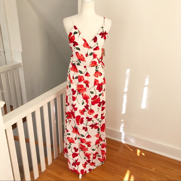 Gianni Bini Dresses Nwt Gianni Bini Floral Wrap Maxi Dress Poshmark
