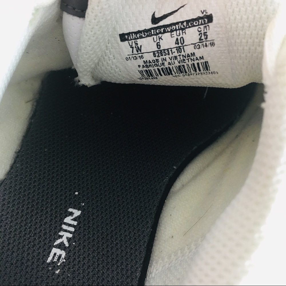 Nike Golf Shoes Spikes Black White Leather Shoe Gem