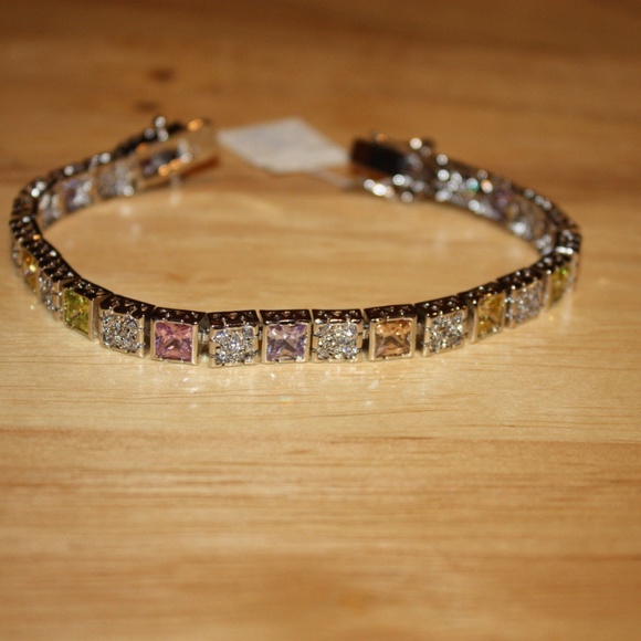 Lia Sophia Jewelry Lia Sophia Hostest Multi Color Cz Tennis Bracelet