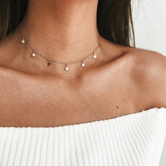 Brandy Melville Jewelry Gold Star Choker Poshmark