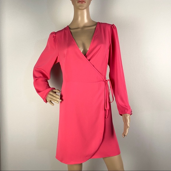 Dresses New Crepe Wrap Mini Dress Poshmark