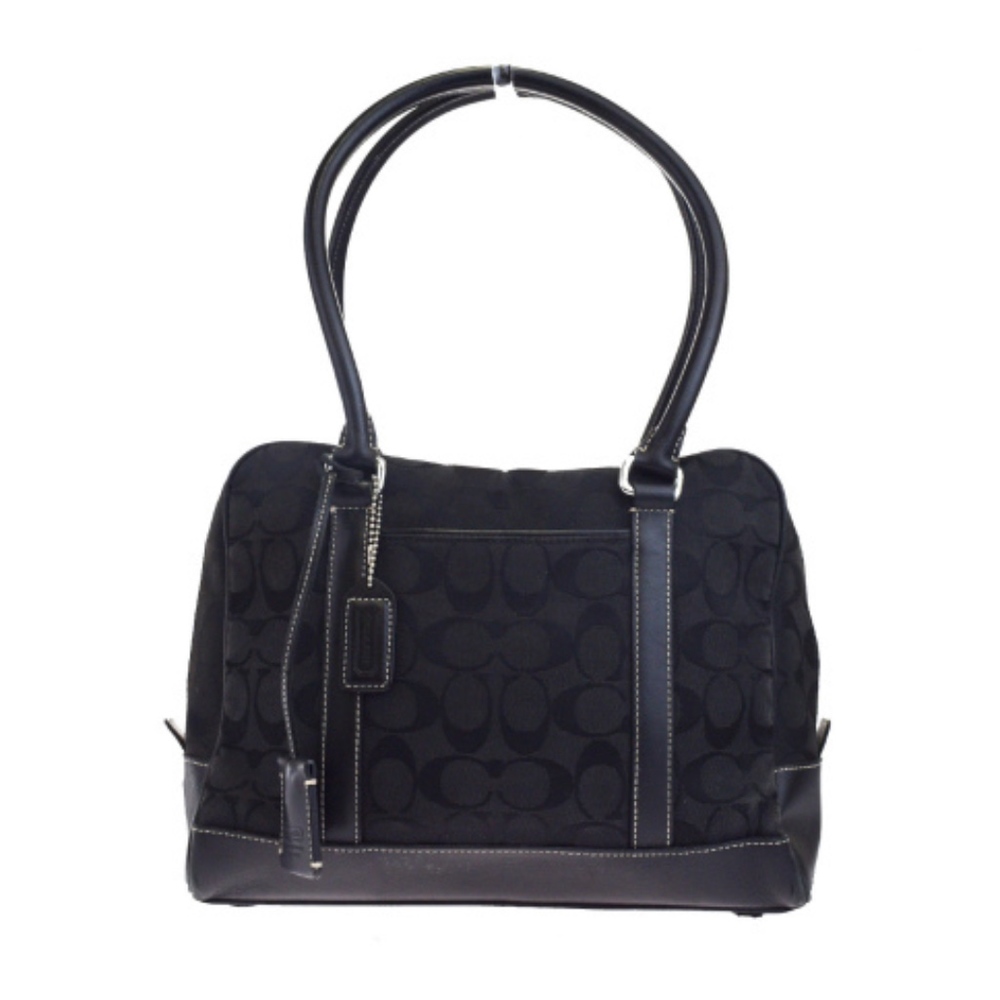 Authentic Coach Black Signature Doctor Satchel Bag Gem