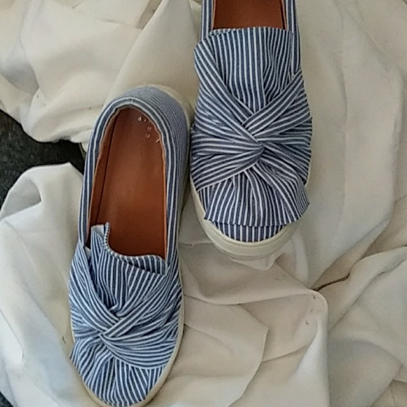 a new day Shoes A New Day Fabric Shoes Bluewhite Poshmark