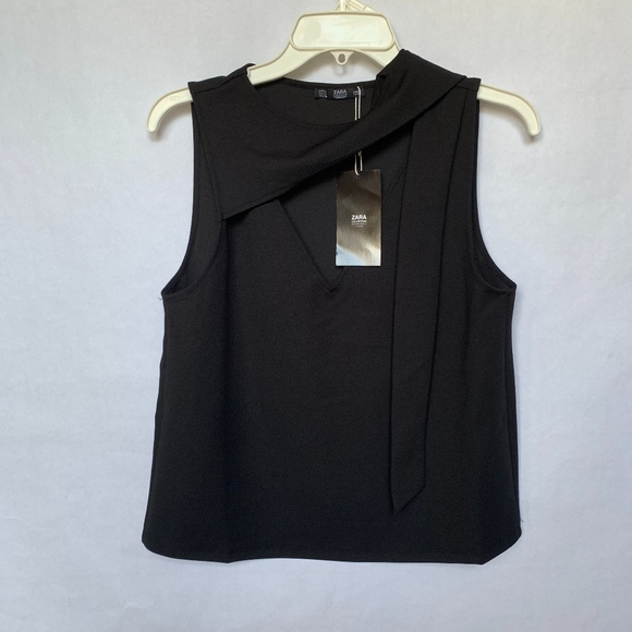 Zara Tops Zara Collection Black Sleeveless Tank Blouse Top Poshmark