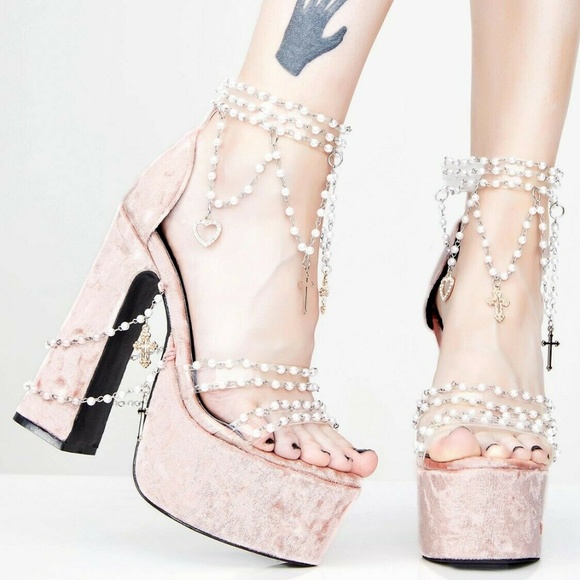 Dolls Kill Shoes Holy Revelation Platform Heels By Sugar Thrillz