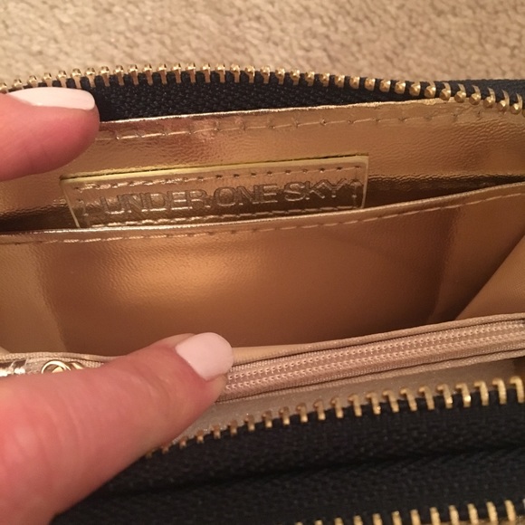 Under One Sky Bags Nwt Purple Wrhinestone The Perfect Wallet Poshmark
