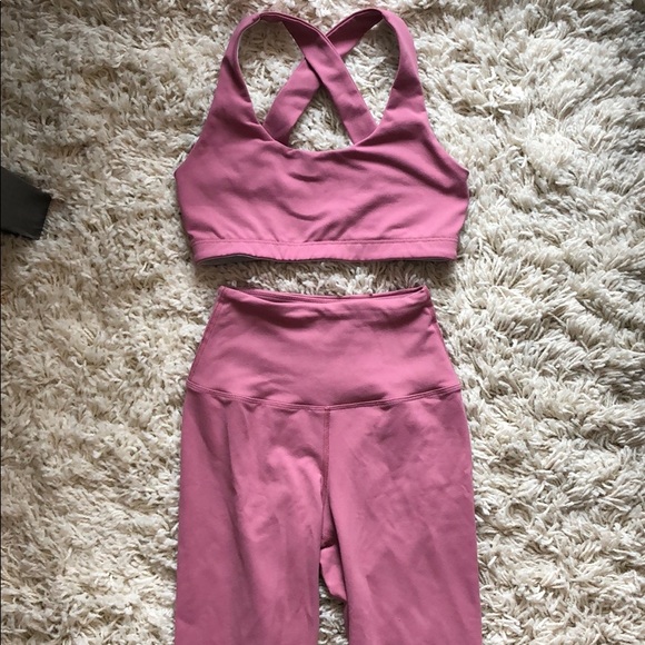 Year of Ours Pants & Jumpsuits Year Of Ours Rose Set New Without Tags