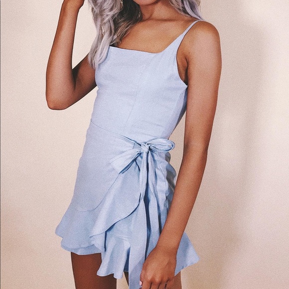 Princess Polly Dresses Princess Polly Baby Blue Cottage