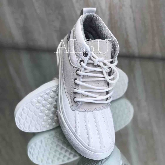 Vans Shoes Nwt Vans Sk8hi Del Plato Scotchgard White Kids Poshmark