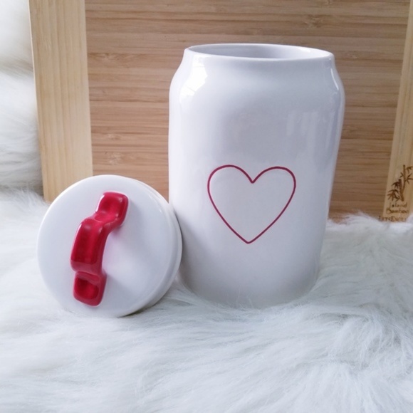 Rae Dunn Kitchen Nwt Rae Dunn Red Heart Canister Poshmark