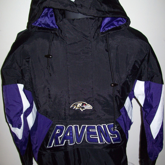 STARTER Jackets & Coats Baltimore Ravens Starter Pull Over Half Zip