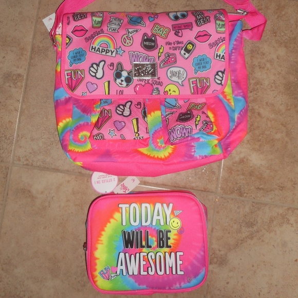 Justice Accessories Justice Messenger Bag And Lunch Box Poshmark