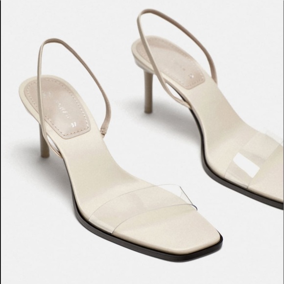 Zara Shoes Zara Vinyl Strap Sandals Poshmark