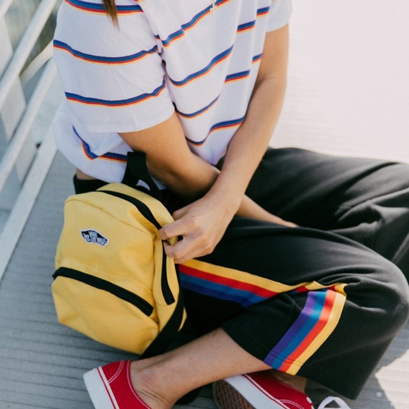 Vans Bags Vans Logo Patch Mini Backpack Mustard Yellow Poshmark