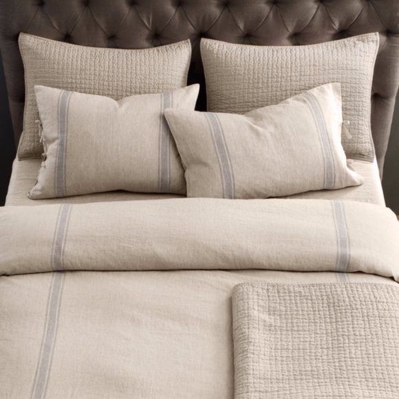 Restoration Hardware Belgian Linen Sheets Restoration Hardware Bedding Rh Belgian Linen Provence Stripe Duvet