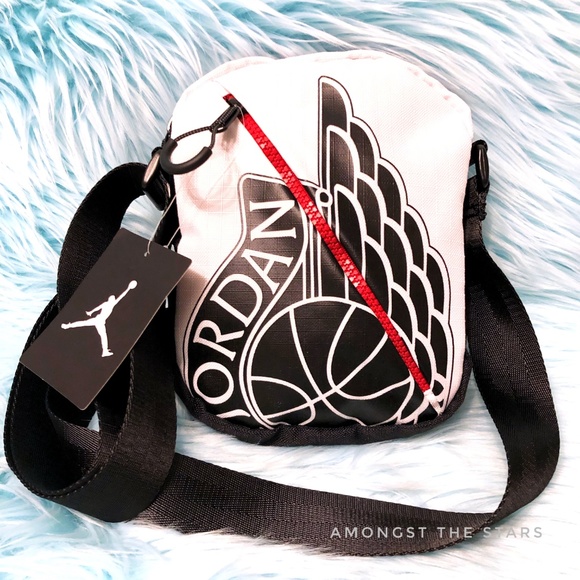 Jordan Bags Nike Air Jordan Wings Crossbody White Taping Bag Poshmark