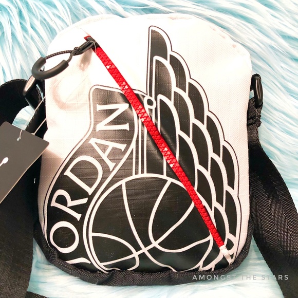 Jordan Bags Nike Air Jordan Wings Crossbody White Taping Bag Poshmark