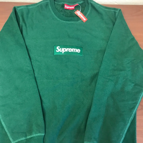 Supreme Sweaters Fw8 Supreme Crewneck Forest Green Poshmark