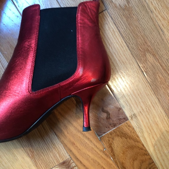 Anine Bing Shoes Anine Bing Stevie Boots Red Metallic Poshmark Anine Bing Shoes Anine Bing Stevie Boots Red Metallic Poshmark