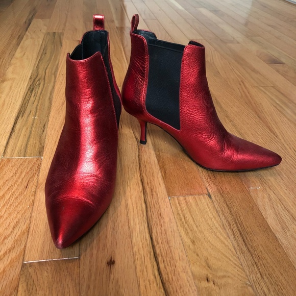 Anine Bing Shoes Anine Bing Stevie Boots Red Metallic Poshmark Anine Bing Shoes Anine Bing Stevie Boots Red Metallic Poshmark