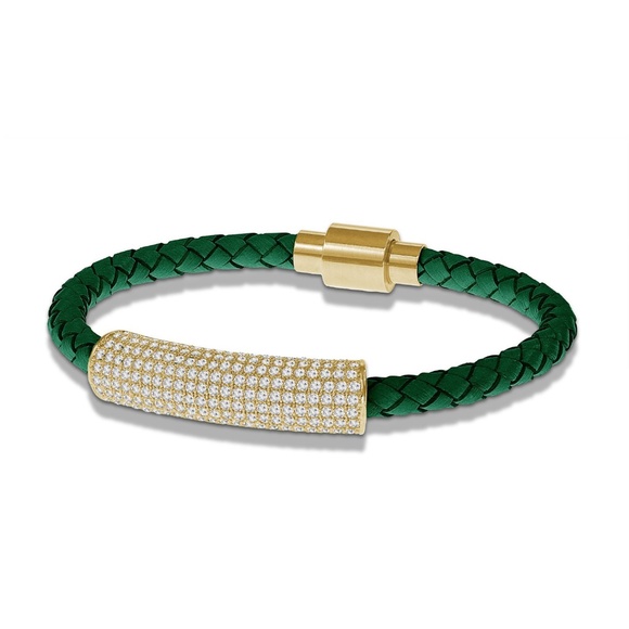 Daniela Swaebe Jewelry Icon Forever Woven Genuine Leather Bracelet