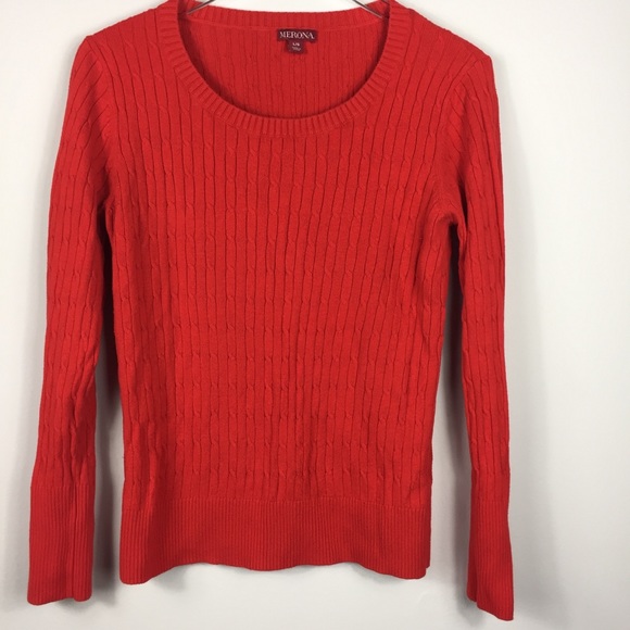 Merona Sweaters Merona Cable Knit Sweater Size L Poshmark
