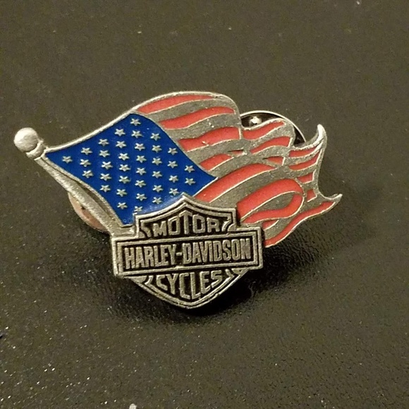 HarleyDavidson Accessories Harley Davidson Motorcycle Usa Flag Lapel